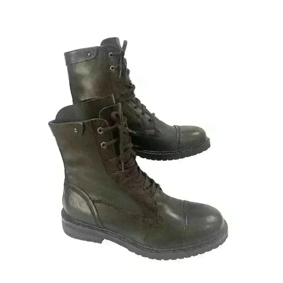 DIESEL UNPLAGGED Men's Brown Leather Boots Casual, Ankle Size US 11.5 EUR 45 - Picture 13 of 14